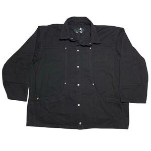 Vintage Umen Black Chore Coat 90’s Button Down Jacket Mens Size L-XL